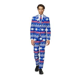 Brand new in box men’s US size 44 OppoSuits Men's The Rudolph Christmas Suit.